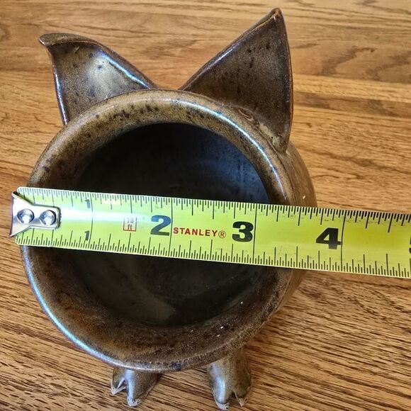 Brown Ceramic Pig Pot - Picture 4 of 9